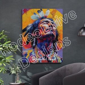 Sacred Not Illegal 18x24 Modern Pop Art Print Limited Edition Collection